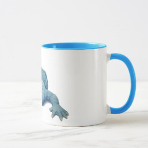 Tasse de café bleue d'alligator