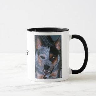 Tasse de café bleue de Heeler