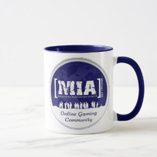 Tasse de café bleue de MIA