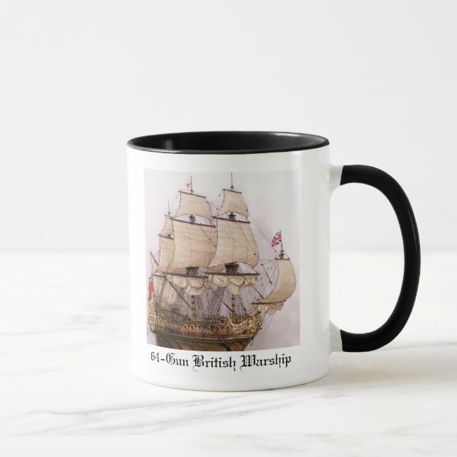 Tasse de café britannique de navire de guerre (Droite)