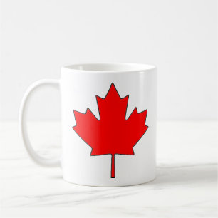 Tasse de café canadienne de feuille d'érable