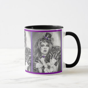 Tasse de café cassée par pierre porte-bonheur de