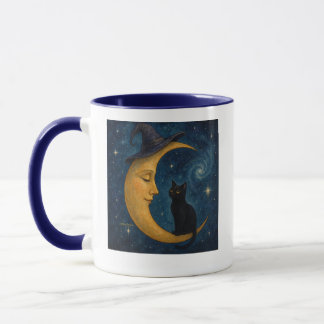 Tasse de café Chat sur la Lune