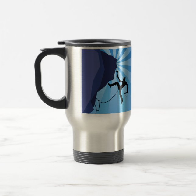 Tasse de café chaude du glaciériste de séjour (Gauche)