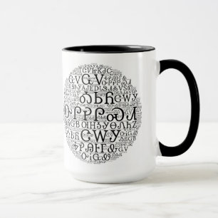 Tasse de café cherokee de nuage de mot de