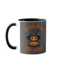 Tasse de café citrouille sorcière BFTG
