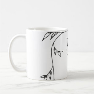 Tasse de café classique à monogramme de mariage