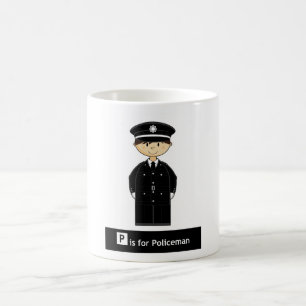Tasse de café classique de policier
