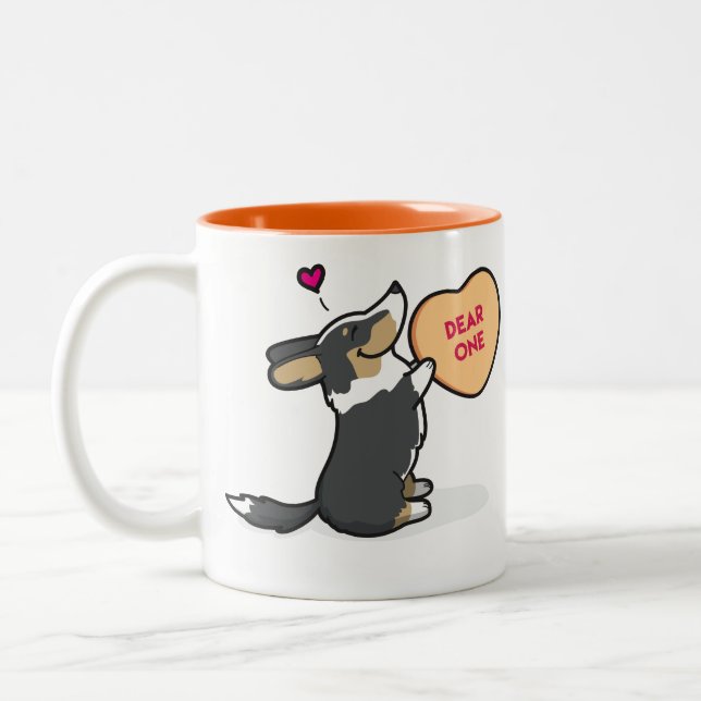 Tasse de café Corgi-Noire du 2015-Cardigan de (Gauche)