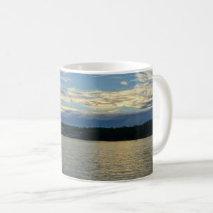 Tasse De Café Coucher De Soleil Bleu Du Lac Des Oz