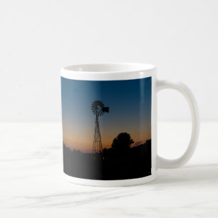 Tasse de café Coucher de soleil Moulin à vent Ozar