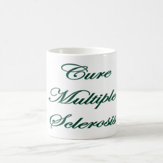Tasse de café CureMS avec le vert de rubans