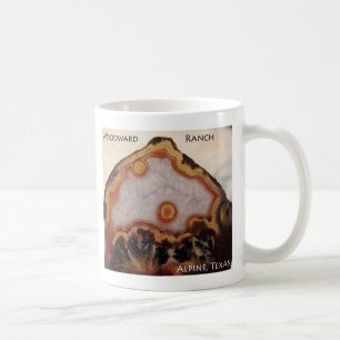 Tasse de café d'agate de plume (le Texas)