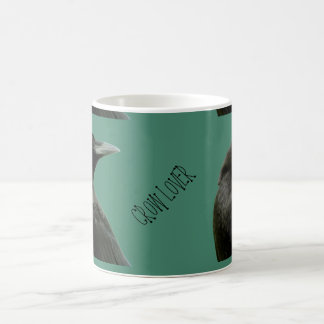 Tasse de café d'amant de corneille