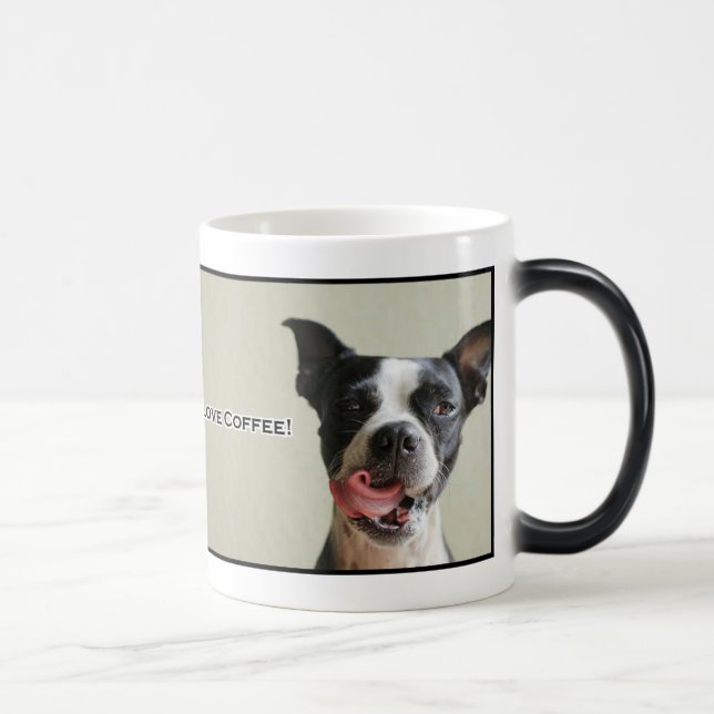 Tasse de café d'amour de Boston Terrier I (Droite)