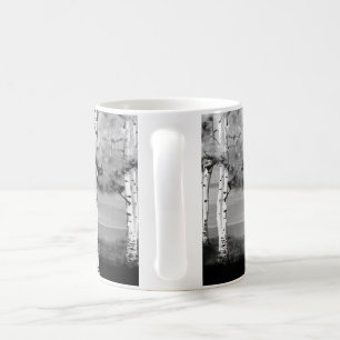 Tasse de café d'arbre de bouleau
