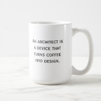 Tasse de café d'architecte