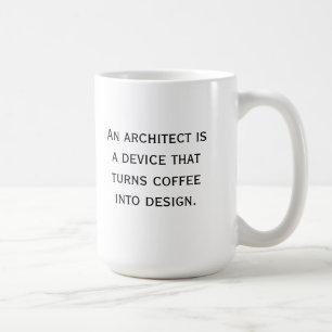 Tasse de café d'architecte