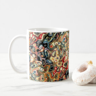 Tasse de café d'art abstrait