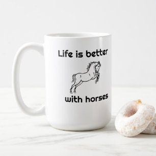 tasse de café de 15 onces - la vie est meilleure