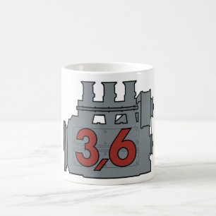 tasse de café de 3,6 moteurs