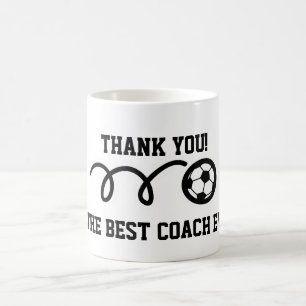 Tasse de café de ballon de football du car   de