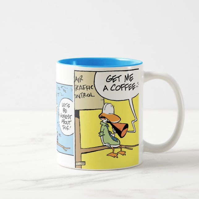 Tasse de café de bande dessinée de contrôle du (Droit)