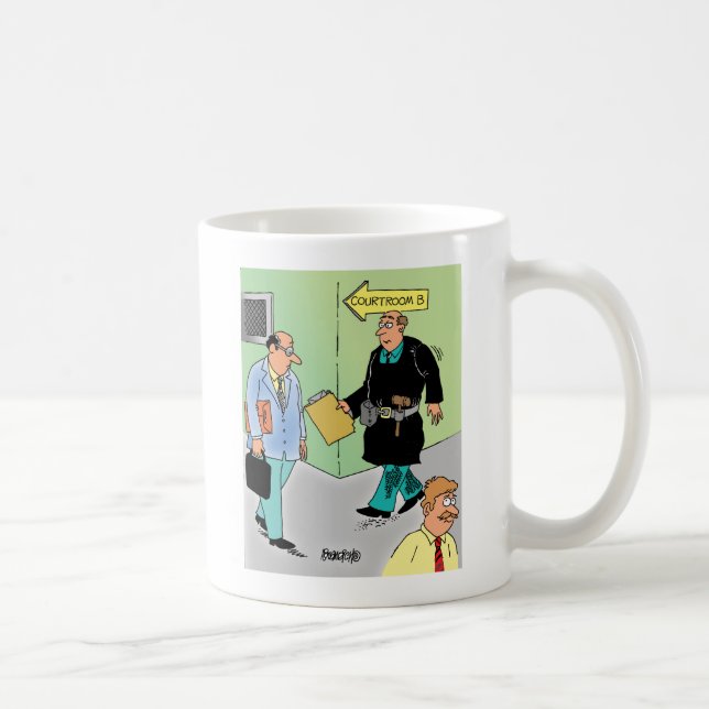 Tasse de café de bande dessinée de juge (Droite)