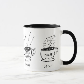 Tasse de café de bande dessinée de militaire de