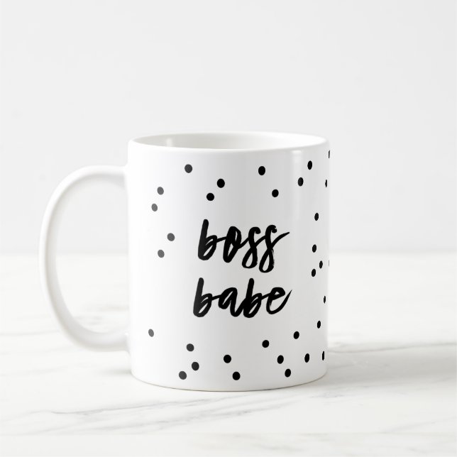 Tasse de café de bébé de patron de confettis (Gauche)