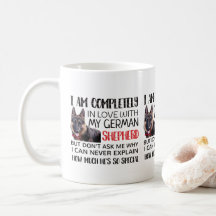 tasse de café de berger allemand