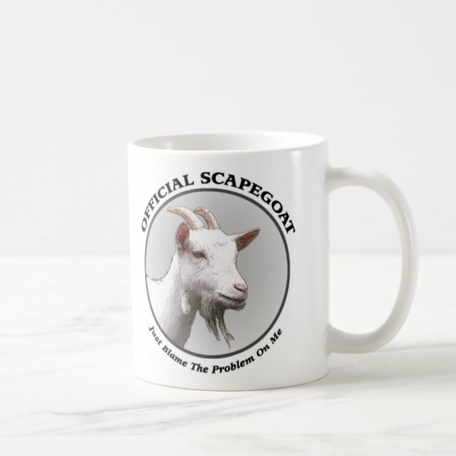 Tasse de café de bouc émissaire (Droite)