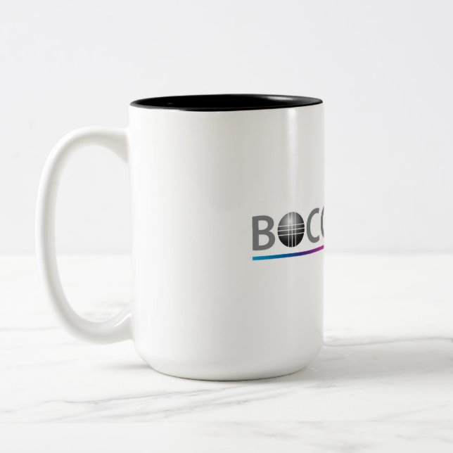 Tasse de café de boule de Bocce (avec l'accent (Gauche)