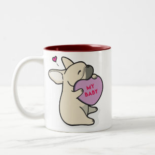 Tasse de café de Bouledogue-Faon du 2015-French de