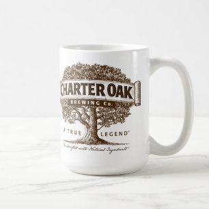 Tasse de café de brasserie de chêne de charte