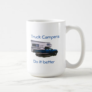 Tasse de café de campeur de camion