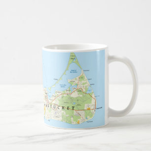 Tasse de café de carte de Nantucket