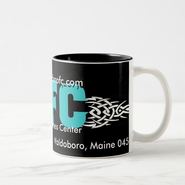 Tasse de café de centre de fitness de Waldoboro (Droit)