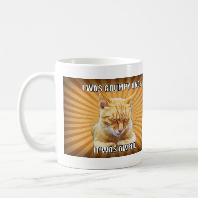Tasse de café de chat de zen (Gauche)