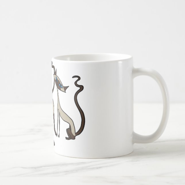 Tasse de café de chats siamois (Droite)
