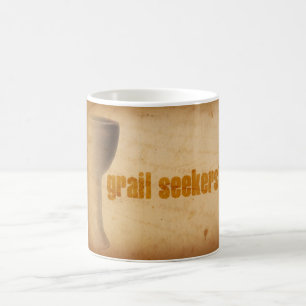 Tasse de café de chercheurs de Graal