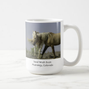Tasse de café de cheval sauvage - couronne de