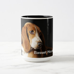 Tasse de café de chien de basset
