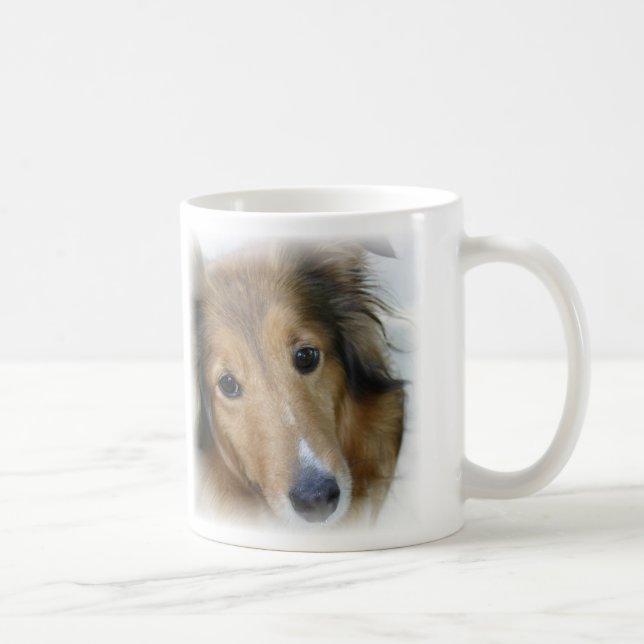 Tasse de café de chien de colley (Droite)