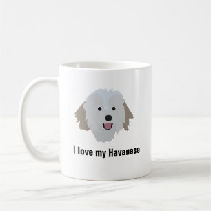 Tasse de café de chien de Havanese - amour d'I mo