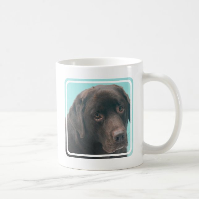 Tasse de café de chien de laboratoire de chocolat (Droite)