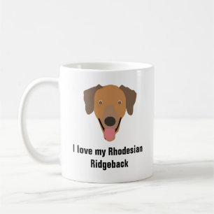 Tasse de café de chien de Rhodesian Ridgeback -