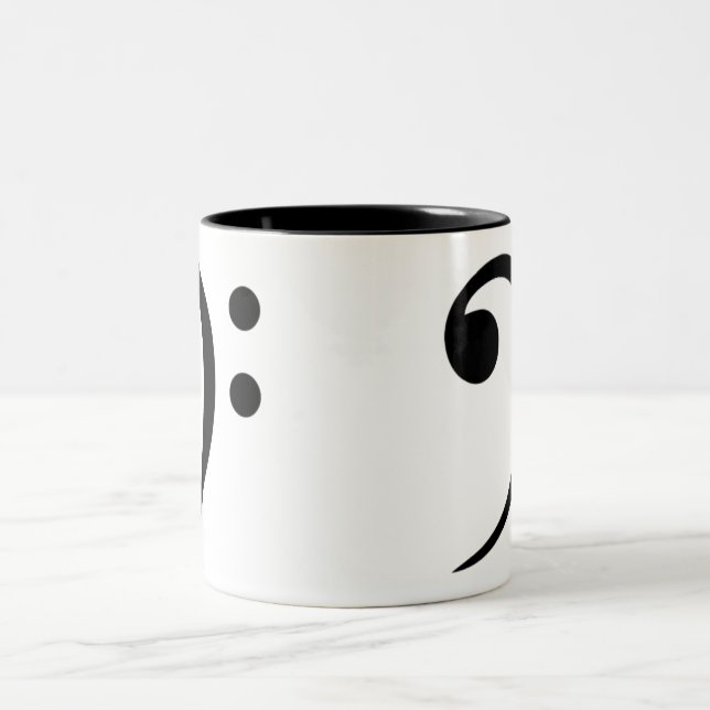 Tasse de café de clef basse (grande) (Centre)