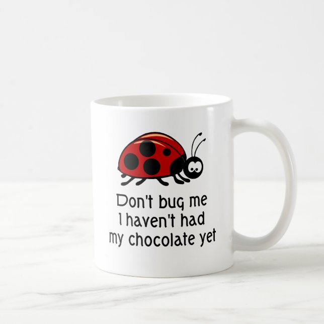 Tasse de café de coccinelle d'amant de chocolat (Droite)