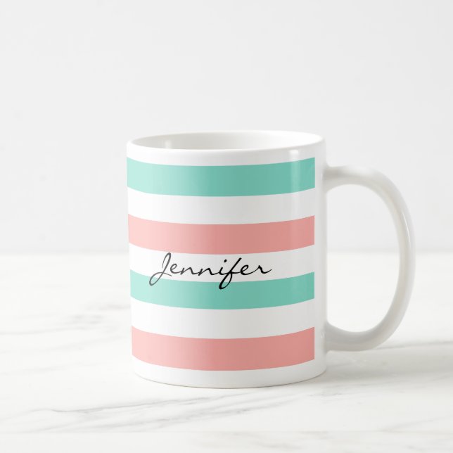 Tasse de café de concepteur de monogramme (Droite)